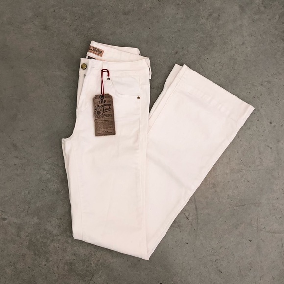 NWT ZARA High Waist Flare Jeans White - 2 - Picture 2 of 2